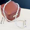 Special-shaped Irregular Baroque Natural Freshwater Pearl Necklace Women's S911 Sterling Silver Fashion Light Luxury Design Collarbone Chain