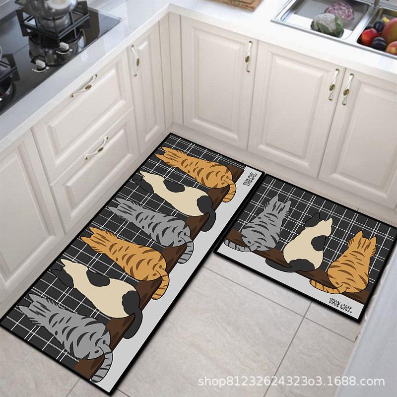 Non-Slip, Waterproof Kitchen Mats: Dirt-Resistant, Washable Floor & Door Mats, Oil-Proof, Absorbent Carpet