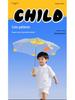 Kids' Safe Transparent Cartoon Umbrella: Automatic, Round-Corner Design for Kindergarten Boys & Girls