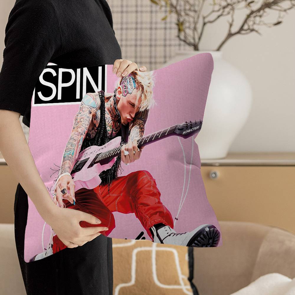 Mgk M-Machine Gun K-Kelly Rapper 45*45Cm Cushion Cover Pillow Cover Decor Pillowcase Home Pillowcase For Couch Pillow