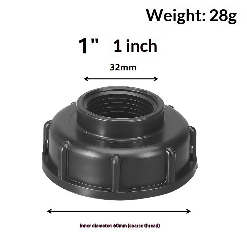 Ibc Ton Barrel S60 * 6 Coarse Thread Adapter Cover, 4 Minutes 6 Minutes 1 Inch Internal Thread Valve Adapter, Ton Barrel Specific Adapter Accessory