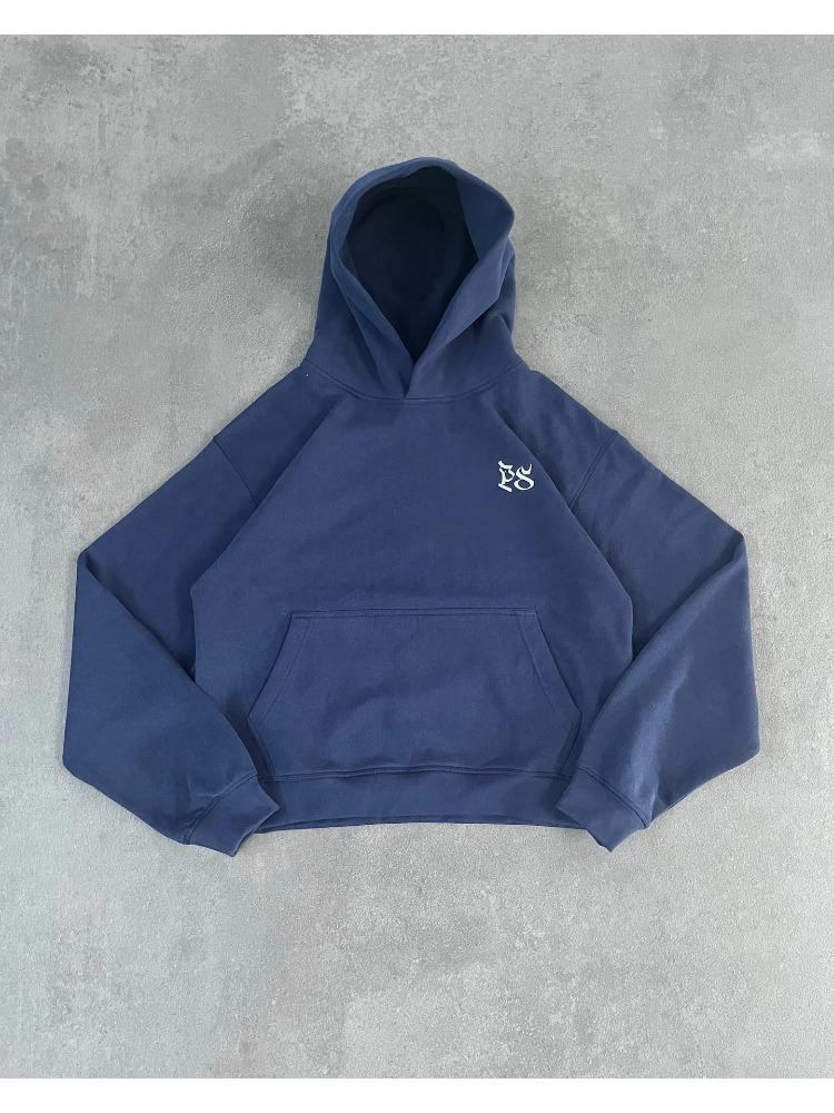 American Fashion Solid Color Oversized Sweatshirt Mens Y2K Two Piece Harajuku Hip-Hop Gothic Joker Slacks Jogging Pants