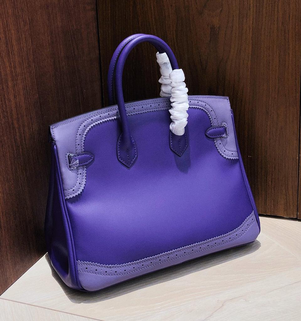 High-end Custom Top Layer Swift Cowhide Lace Edge Genuine Leather Women's Bag Patchwork High-end Handbag