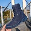 Botas Martin de Lona de Cano Alto com Sola Grossa - Sapatos Esportivos Outdoor da Moda