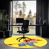 Chucky Printed Round Rug Carpet Chair Rug Area Rug Entryway Doormats,for Office Chair Living Room Bedroom Kitchen Room.