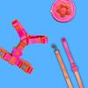 TOOF Flower Logo H Harness L Pink Orange