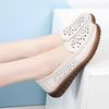 Women's Casual Mid-Heel Wedge Platform Shoes - Anti-Slip Leather for Spring/Autumn