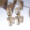Bestselling New White Diamond Heart Shaped Ear Clip High Quality Womens Earrings