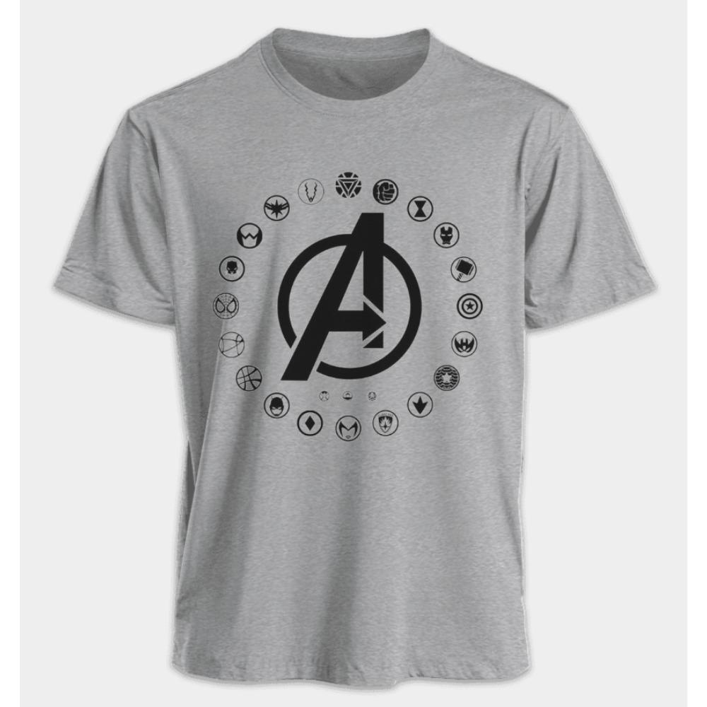The Avengers Men's and Women's T-shirts Summer American Spring and Autumn New Oversized Casual Trendy Basic Short-sleeved