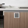 Schranklüftungsgitter Aluminiumlegierung Quadratische Luftauslassabdeckung Für Küche Schrank Schuhschrank Badezimmer Kleiderschrank Abluft