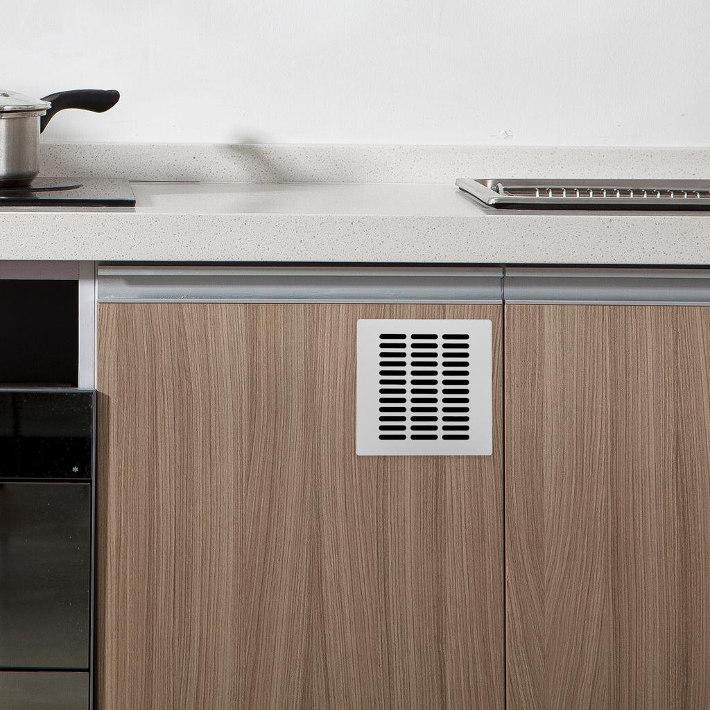Schranklüftungsgitter Aluminiumlegierung Quadratische Luftauslassabdeckung Für Küche Schrank Schuhschrank Badezimmer Kleiderschrank Abluft
