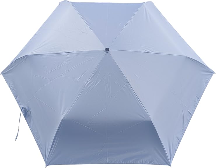Rose Sangyo 60cm Lightweight Folding Umbrella for Sun and Carbon Saxe 61601221 Men's Rain, Fiber, Color,
