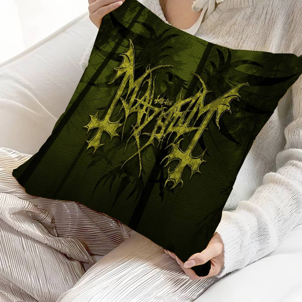 Band M-Mayhem Pillow Anime Pillow Sofa Bed Head Pillow Cover Cushion Cover 45X45 Cm Fashion