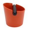 Coffee Knock Box ABS Coffee Dump Bin Round Coffee Ground Container for Semi Automatic Coffee Machine Orange