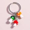 Charm Alloy Mushroom Keychain With Handmade Glass Detail Suitable For Any Occasion