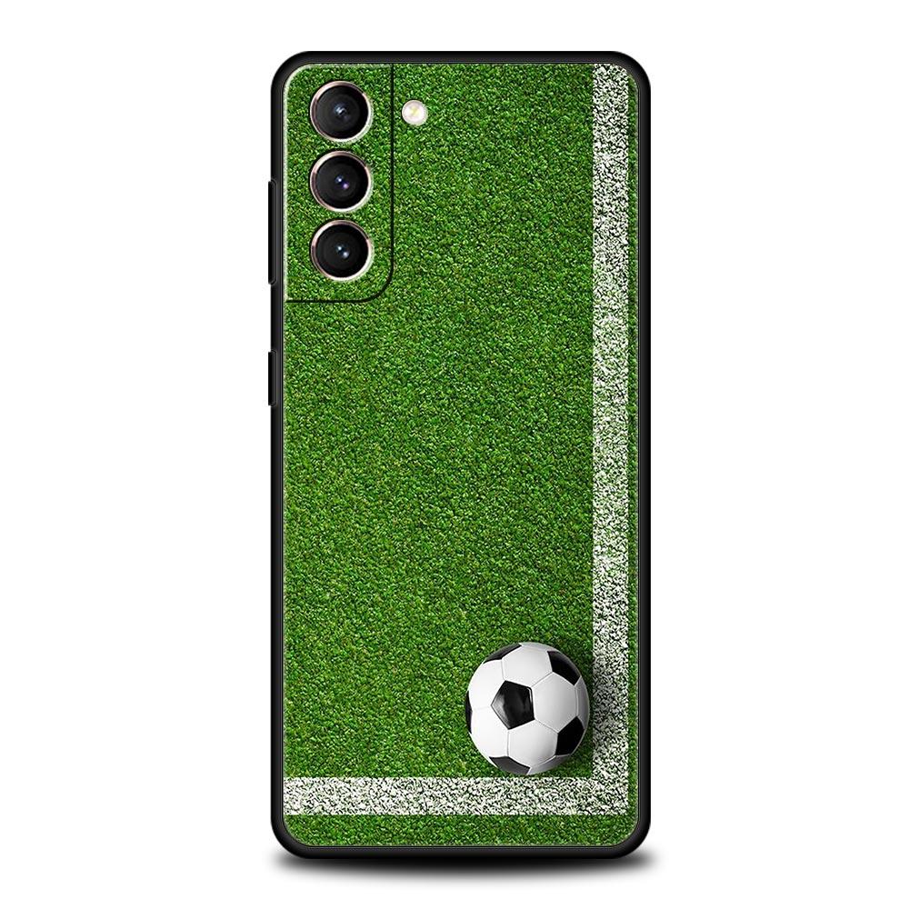 Football Passion Soccer Ball Phone Case For Samsung Galaxy S24 S23 S22 S20 Ultra S21 FE 5G S10 S9 Plus S10E S8 Silicone Cover
