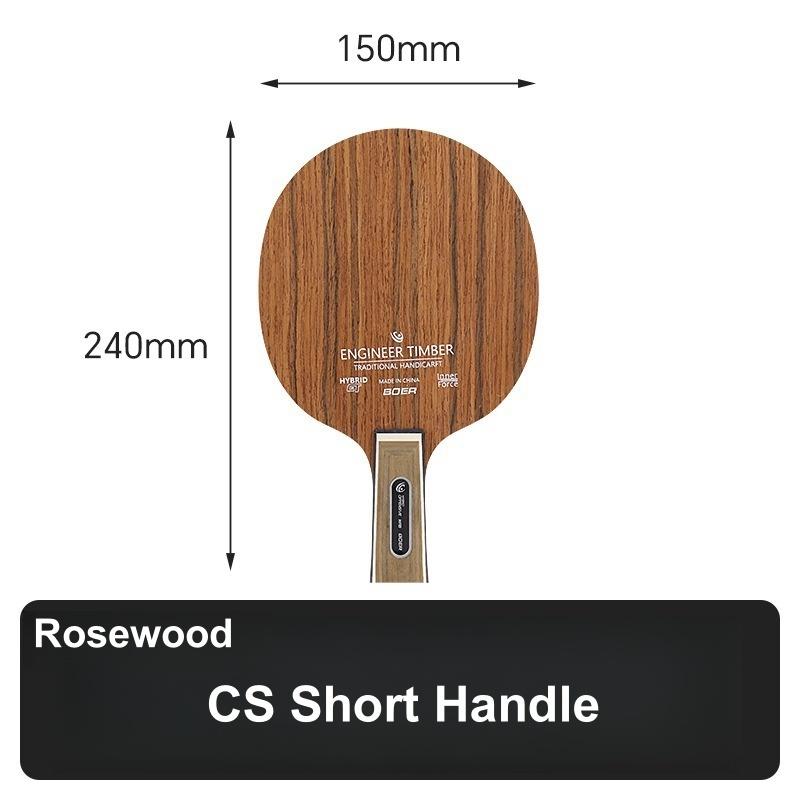 1Pc Ebony Rosewood Cassia Senna 5-Ply Table Tennis Blade Ping Pong Racket Fl Cs Handle