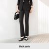 Women's Black Suit Set: Spring-Autumn Formal Workwear for Professional Occasions.