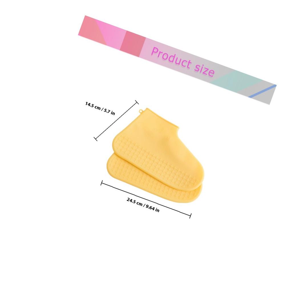 Silicone Rain Proof Shoe Covers for Outdoor Use Waterproof Anti-Slip Shoe Protector Dust Mud Splash Protection Foldable Easy