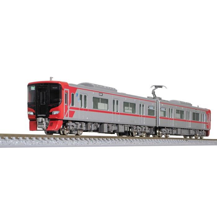Greenmax N Gauge Meitetsu 9100 Series (5th Batch) 2-Car Basic Set (Motorized) Railway Model Train 32163 Multicolor 1/150