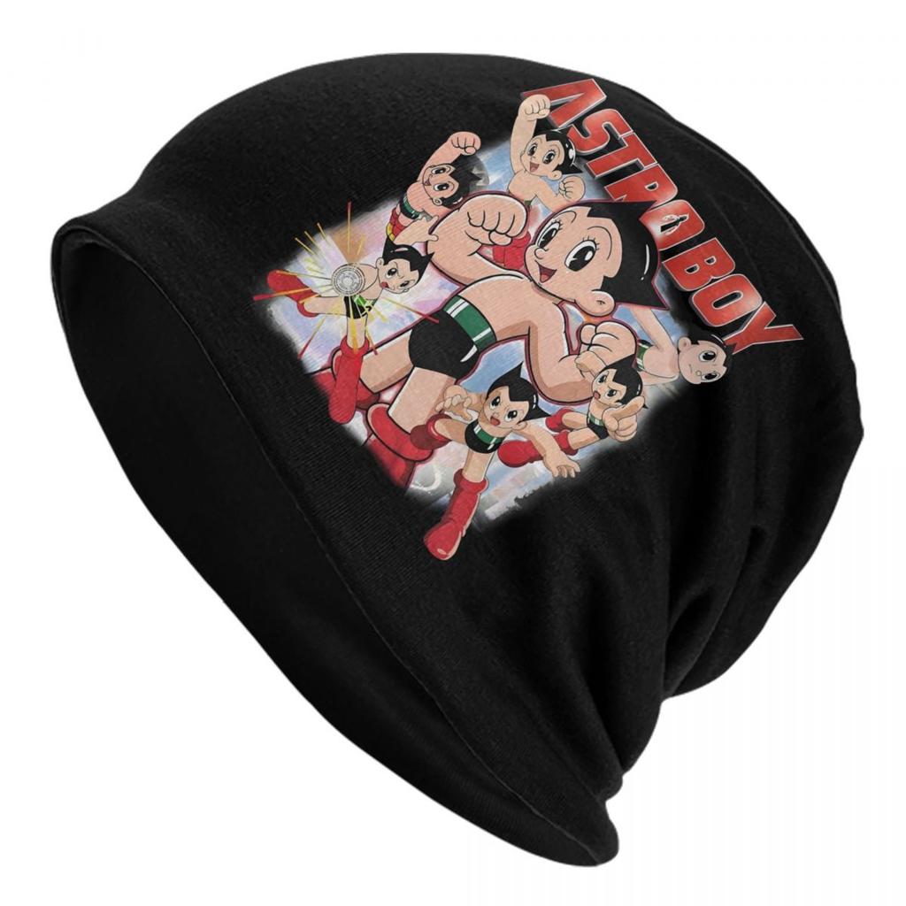 Custom Astro Boy Japan Unisexga Beanies Caps Unisex Women Unisex Hip Hop Winter Warm Knit Hat Adult Anime Cartoon Bonnet Hats