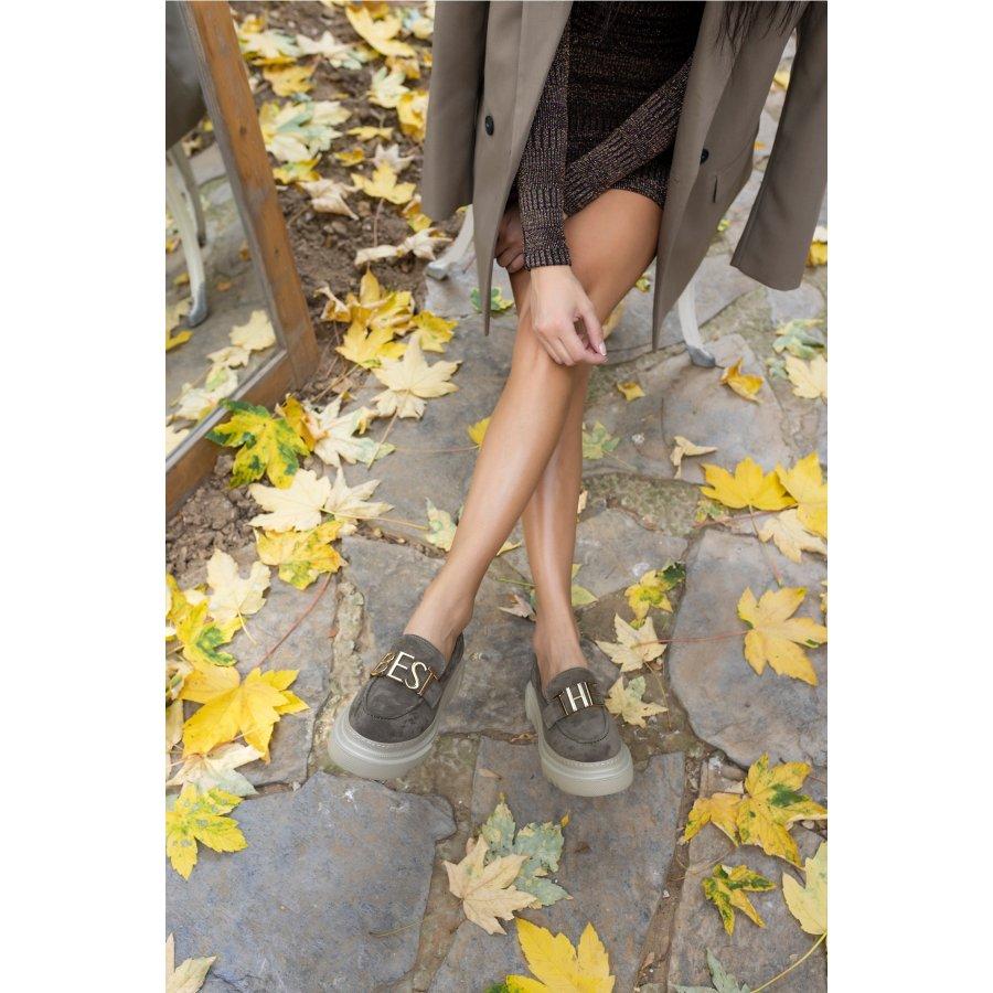 Women's Genuine Suede Casual Shoes Loafers