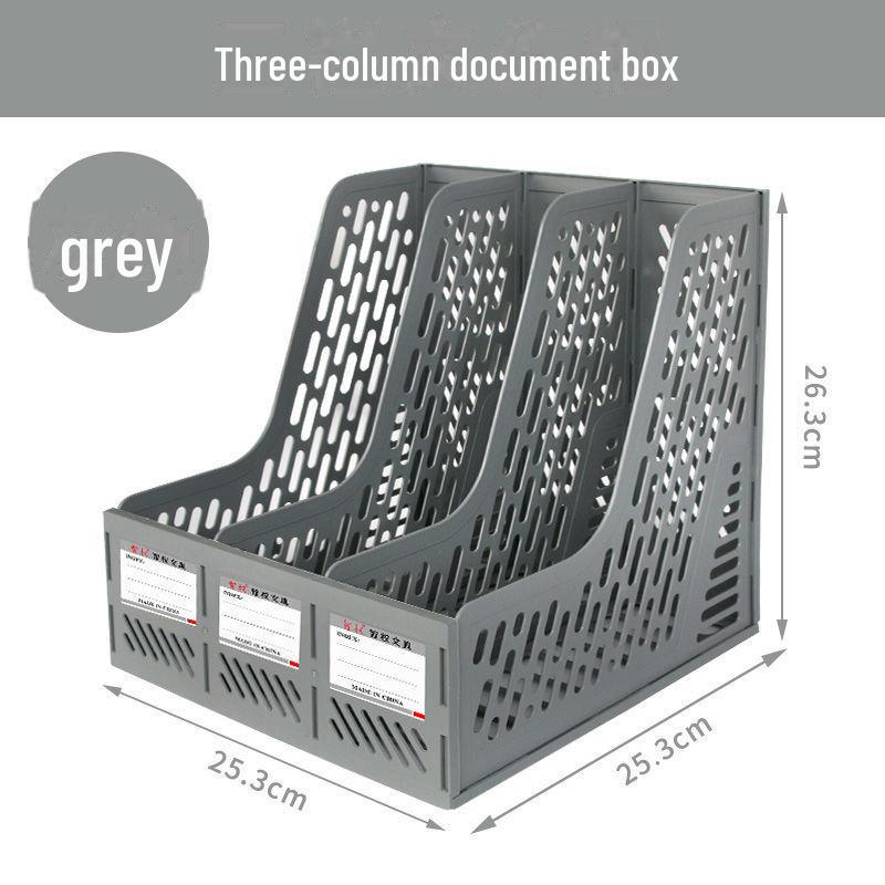 "Office Desk Organizer: File Rack, Basket, Folder Tray, Student Book Stand"