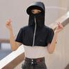 Anti-UV Face Mask Hat Driving Climbing Cycling Sun Hat Protection Face Cap Ice Silk Neck Flap Cap