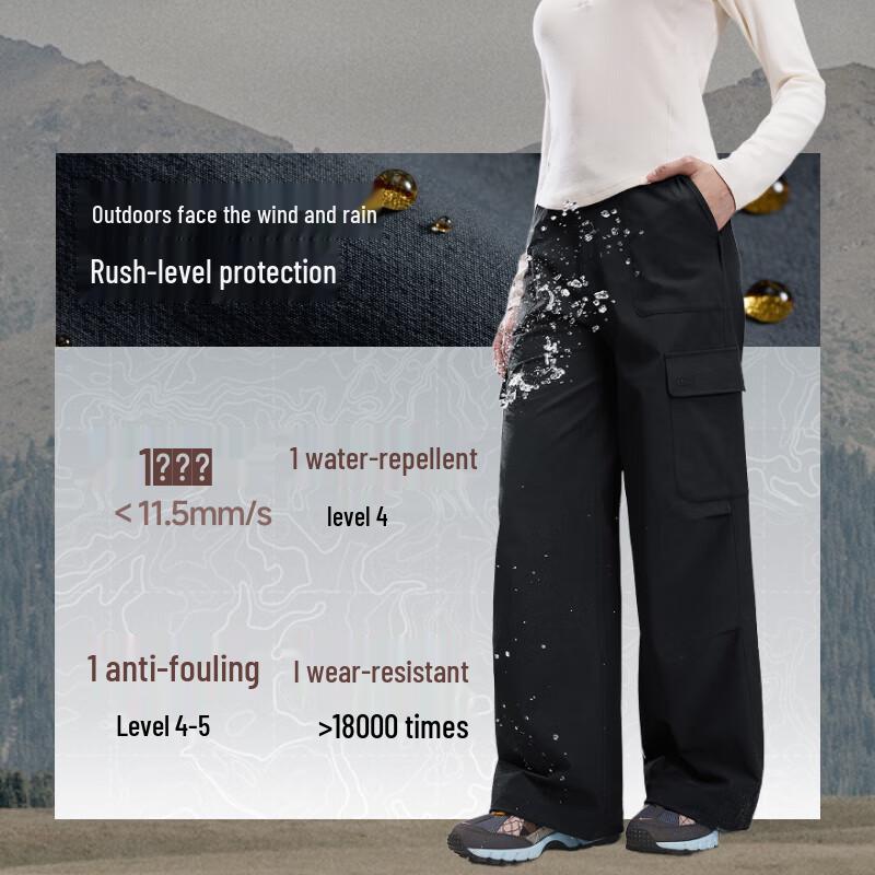 beneunder Women's Loose Cargo Parachute Pants