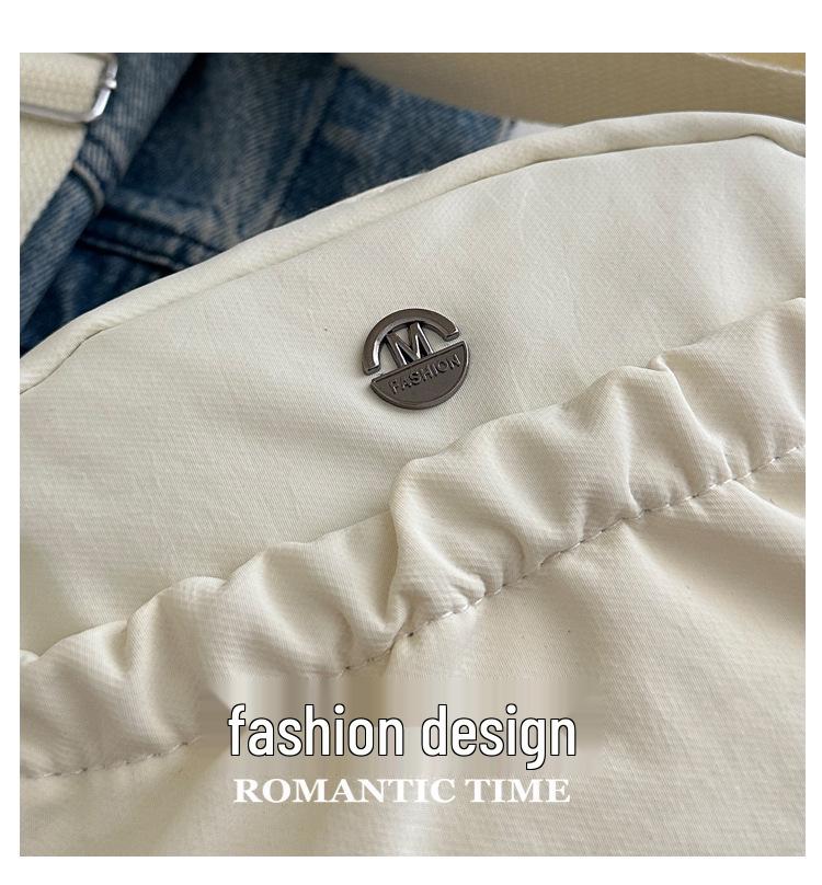 Japanische einfarbige kleine Umhängetasche - Lässige, vielseitige Modehandtasche für Damen