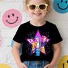 New Girls T Shirt Kpop Demon Hunters Children's T Shirt Birthday Short Sleeve Saja Kids Tee Top Girls Boys Family Clothing