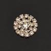 10PCS Handmade Vintage Metal Decorative Buttons Crystal Pearl Flower Center Alloy Flatback Rhinestone Buttons Craft Supplies