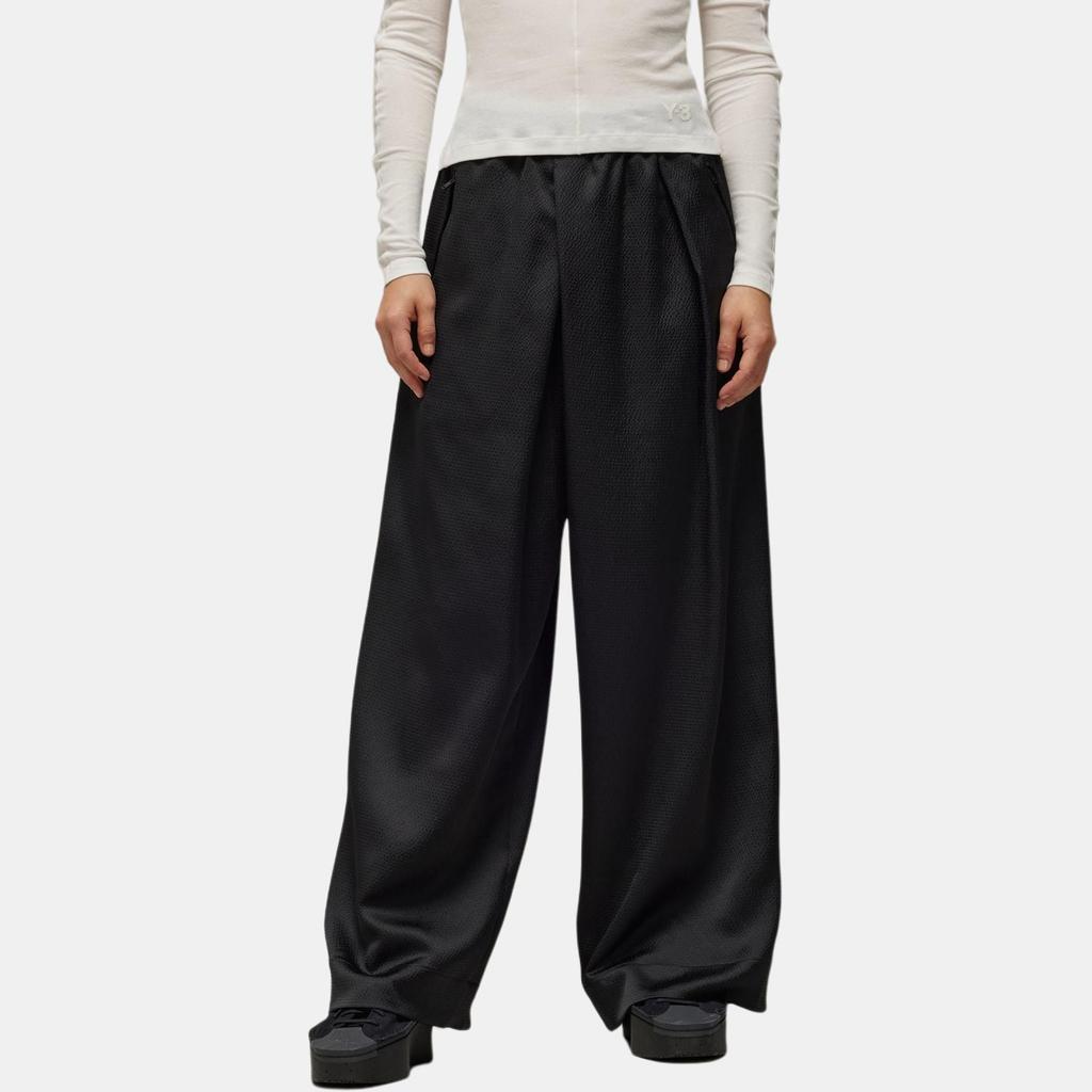 Y-3 Elastic Waist Wide Leg Solid Color Casual Pants Women pants Black IN4398