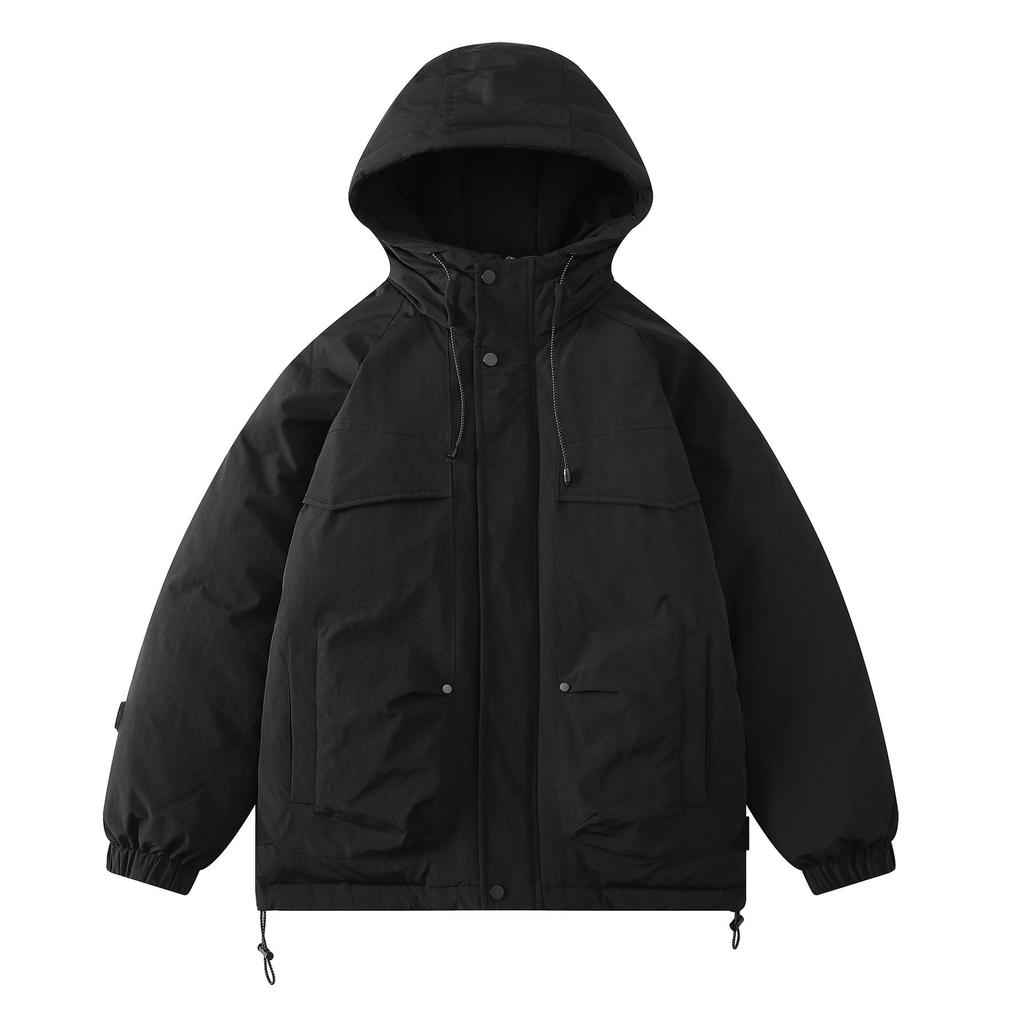 Japanese Style Windproof Hooded Down Jacket - Winter Casual Mountaineering Sportswear