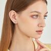 New trend Internet celebrity temperament simple earrings full of diamond fishtail earrings women's personality fashion earrings