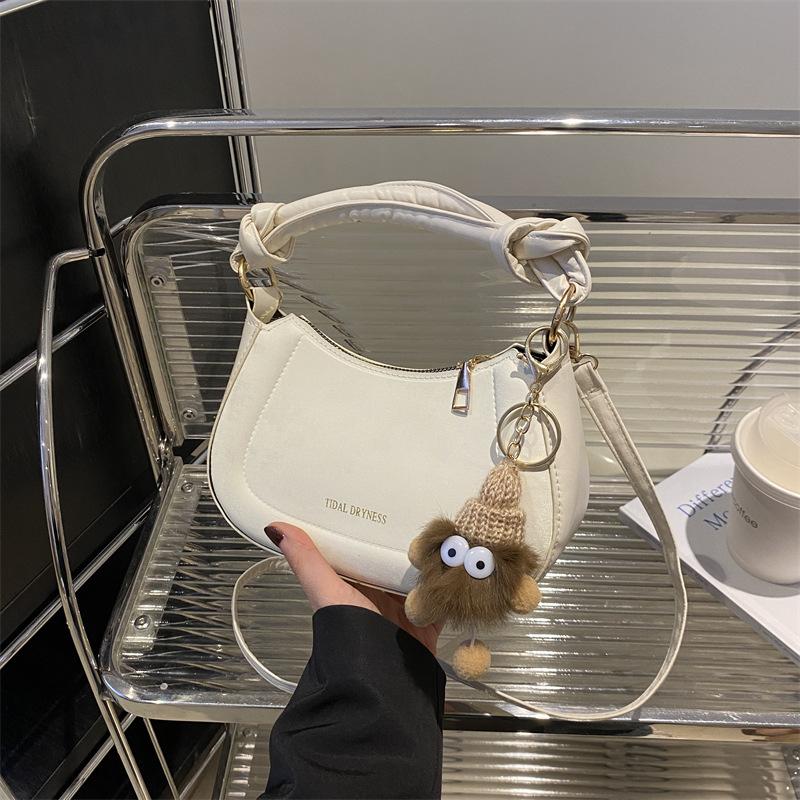 Temperament Simple and Fashionable Korean Version Handbag 2025 Spring New Versatile Ins Shoulder Messenger Bag Small Square Bag Women