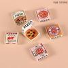 5/10 Pcs 1:12 Dollhouse Miniatures Pizza Box Model Doll House Accessories Decor Simulation Mini Food Toys Pretend Play Toys DIY