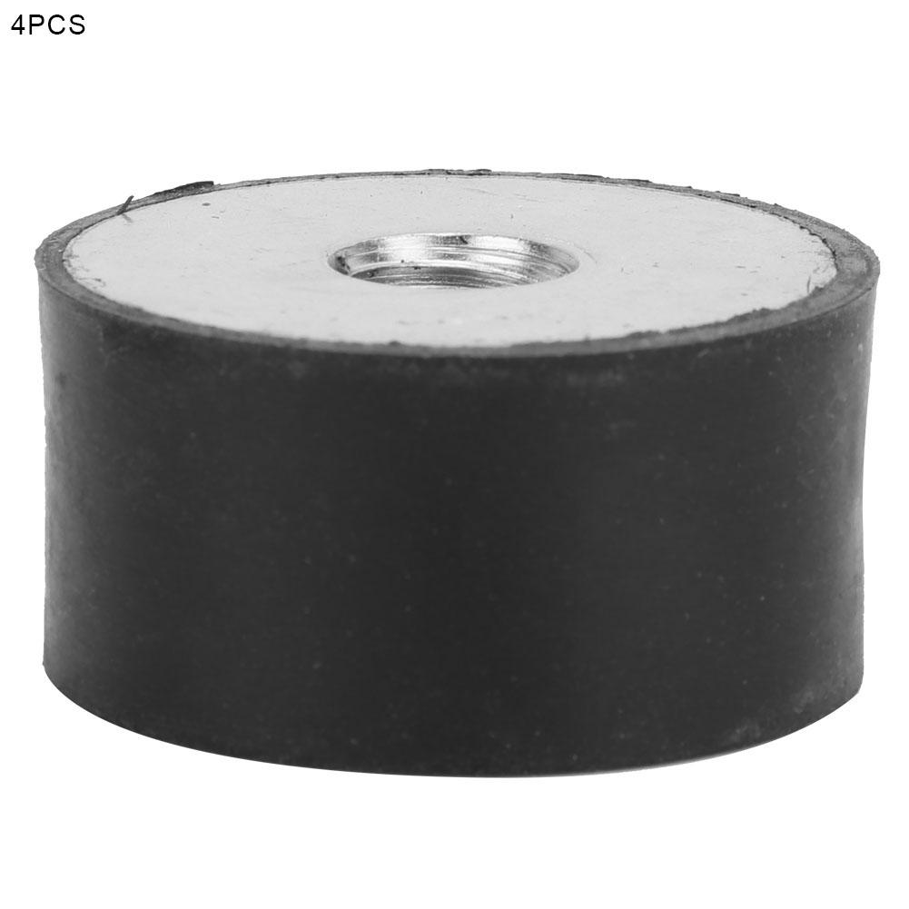 4pcs Female Thread Rubber Mount Anti Vibration Bobbin Isolator Damper (DE30*15 M8)