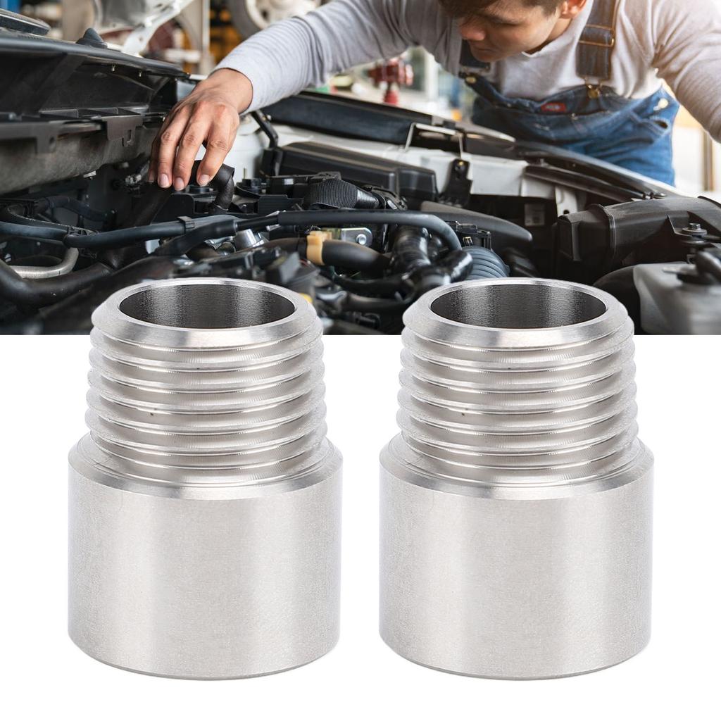 Pair of 1/2 Inch NPT Male to 1/2 Inch NPT Female Pipe Fitting Stainless Steel Pipe Fitting Adapter C