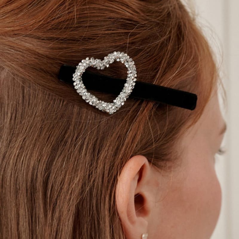 

FINDELISE Heart Hair Pin BLACK