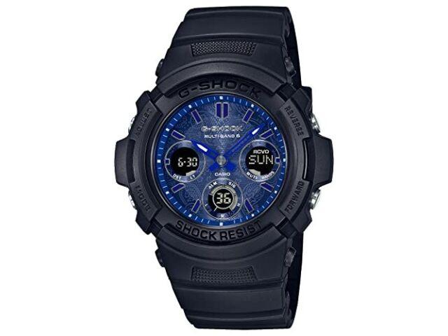 

Часы CASIO G-SHOCK Radio Solar BLUE PAISLEY Series AWG-M100SBP-1AJF Мужские НОВЫЕ