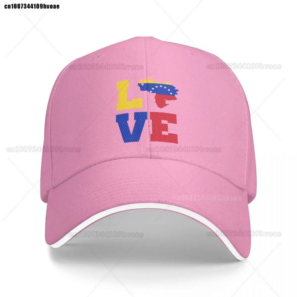 Unisex Women Love Venezuela Map Flag Dad Hat Vintage South America Venezuelan Heritage Versatile Baseball Cap Fit All Size