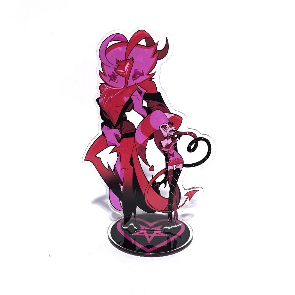 Helluva Boss Figures Acrylic Stand Fashion Anime Action Figure Accessories Collection Toys Desktop Ornaments Kids Gift Poseable Articulated Scale