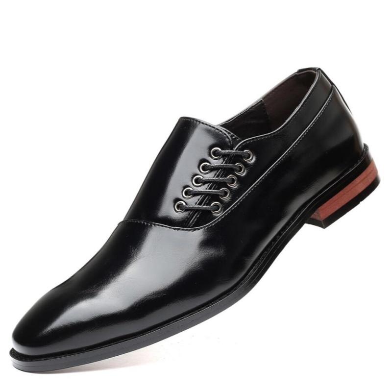 

Stylish Man Oxford Shoes Leather Lace Up Mens Business Casual Dress Shoe Fashion Wedding Party British Style Comfortable 48