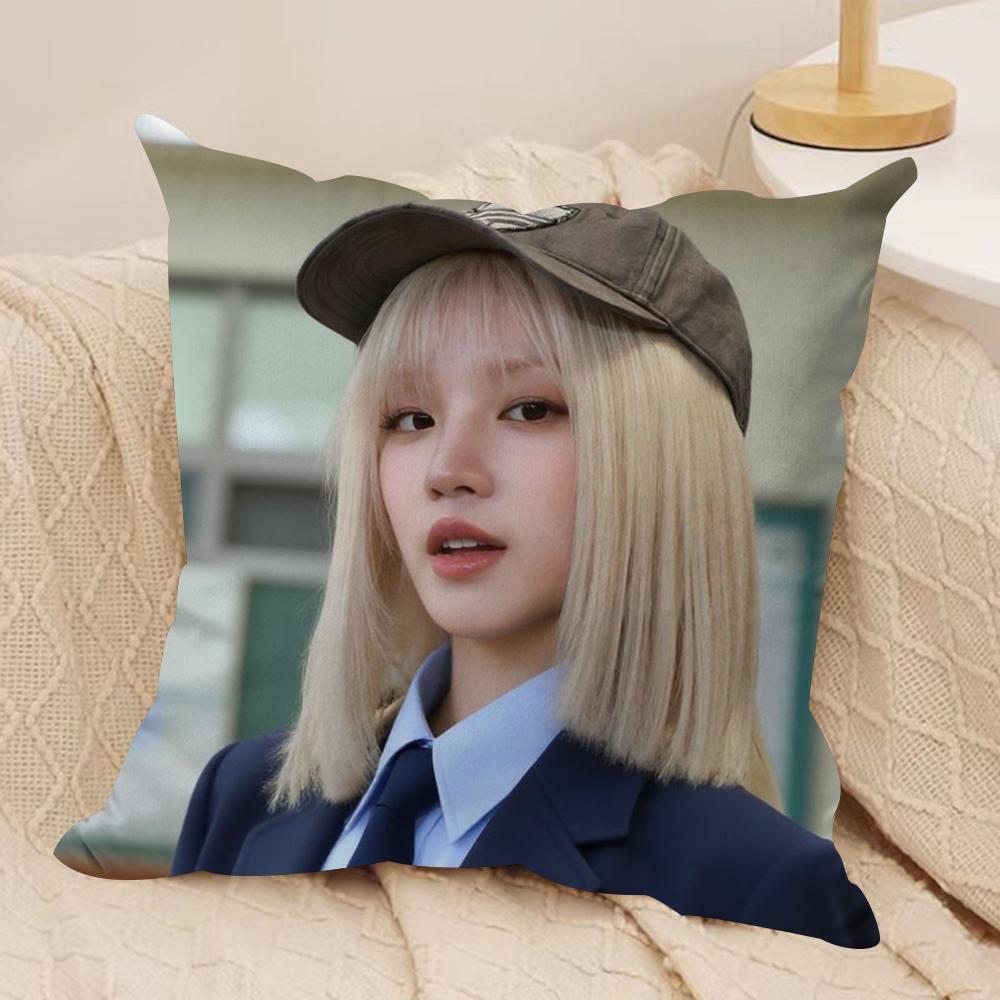 YUQI Chinese Singer Cushion Cover Soft Plush Double-Sided Printed Sofa Pillow Cushion Cover | Cozy All-Season Durable Decor Gift