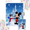 Diamond Painting Kit Handmade diy5D Home Decoration Gift Unique Creative Mickey Winter Castle Snow Fun Art