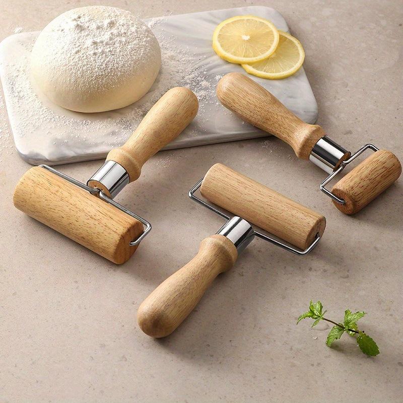 Wooden Rolling Pin for Baking – Single-Headed Dough Roller with Thick Handle, Kitchen Baking Tool for Effortless Rolling