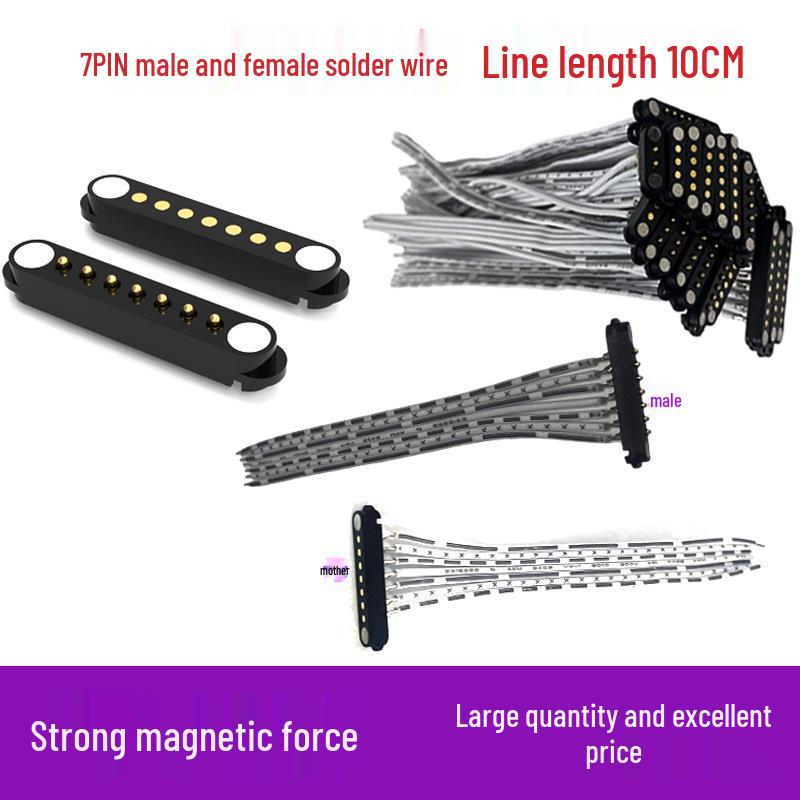 Gold-Plated Magnetic Connector with Signal Transmission & Strong Conductivity