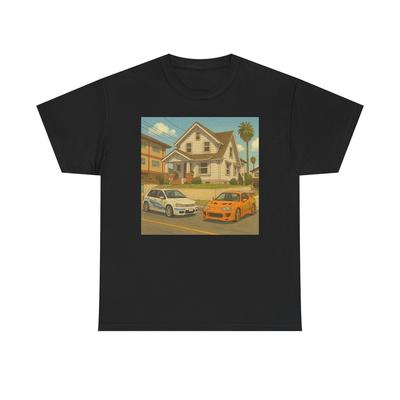 Fast And The Furious Cartoon Graphic T-Shirt Comfy Cotton Tee Brand NEW Unisex T-Shirt