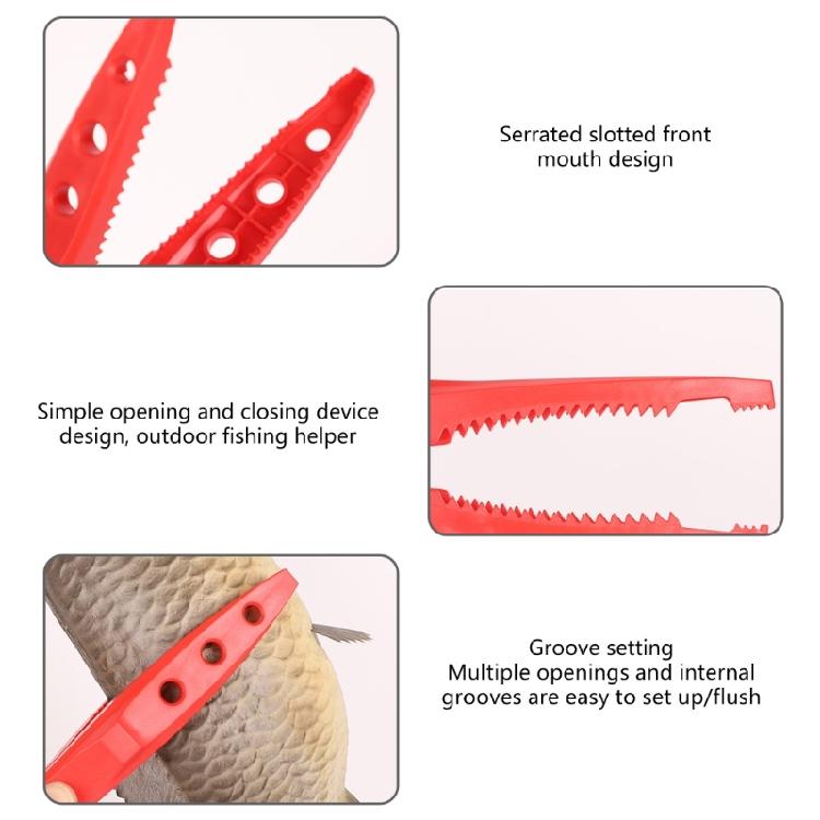 Kunststoff Fischfangklemme Handgriffe Angelköder Werkzeug Angeln Körpergriffklemme Fischzange Angelzubehör